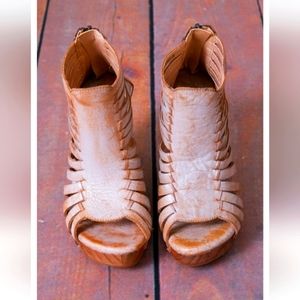 Bed Stu Blue Lux Daisy Leather Sandals